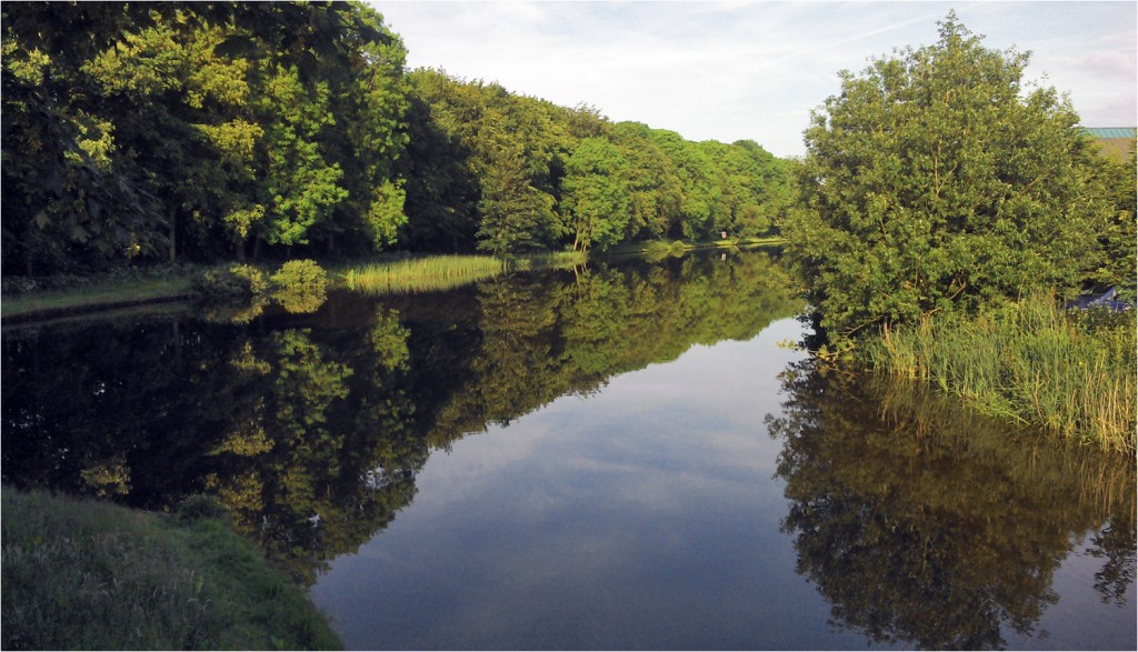 beste Ruderbedingungen auf dem Kanal - aber es hilft nichts, wenn es eng ist und man nicht überholen kann