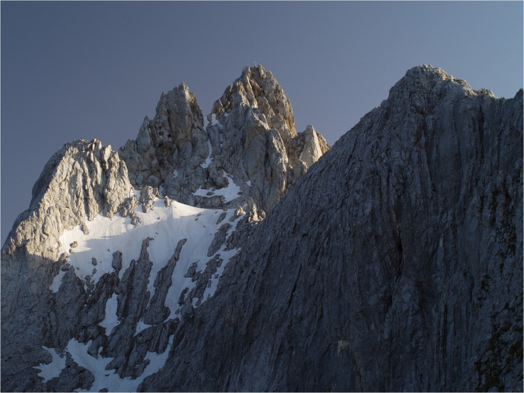 "unser" Gipfel in der Abendsonne